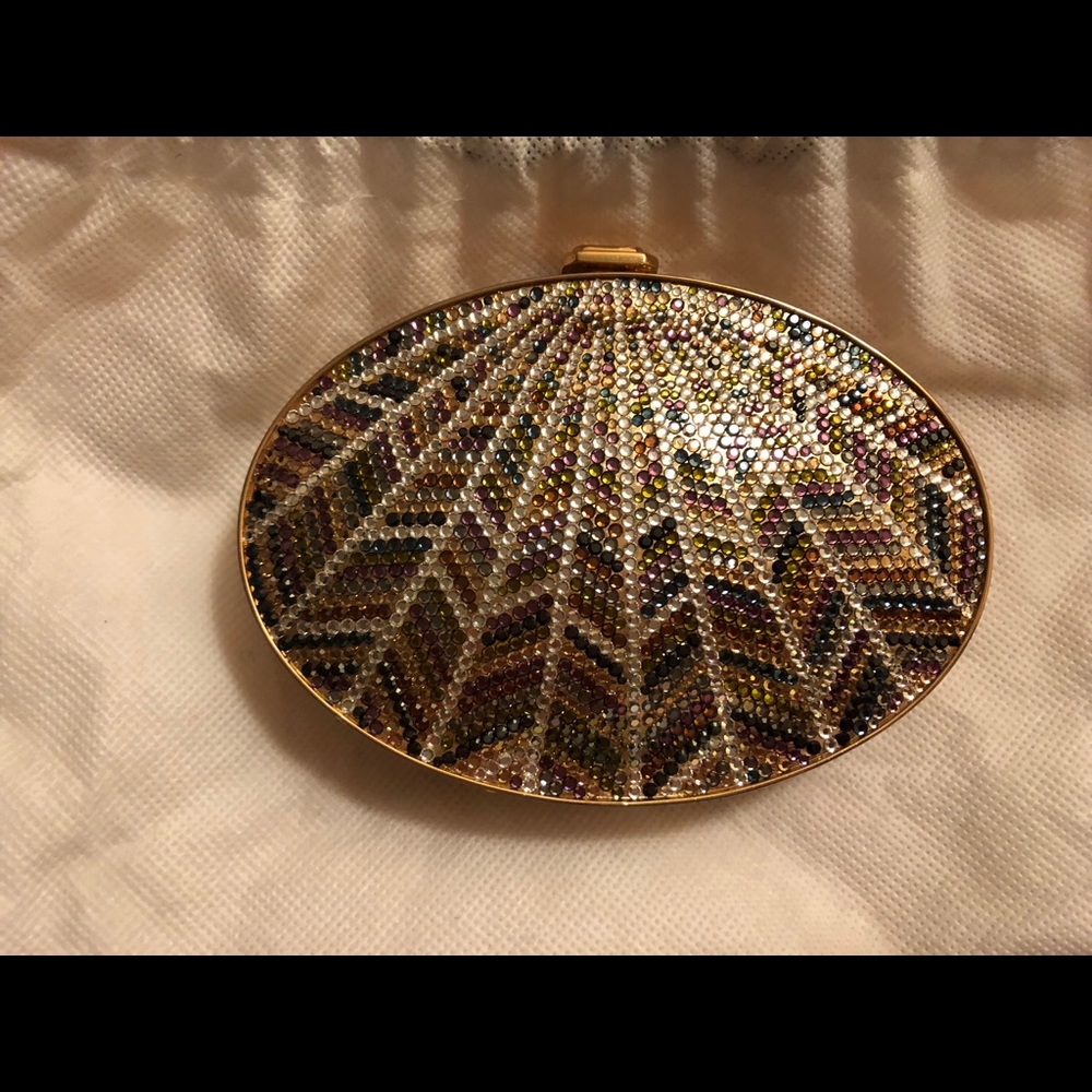 LANDAU crystal encrusted evening bag.